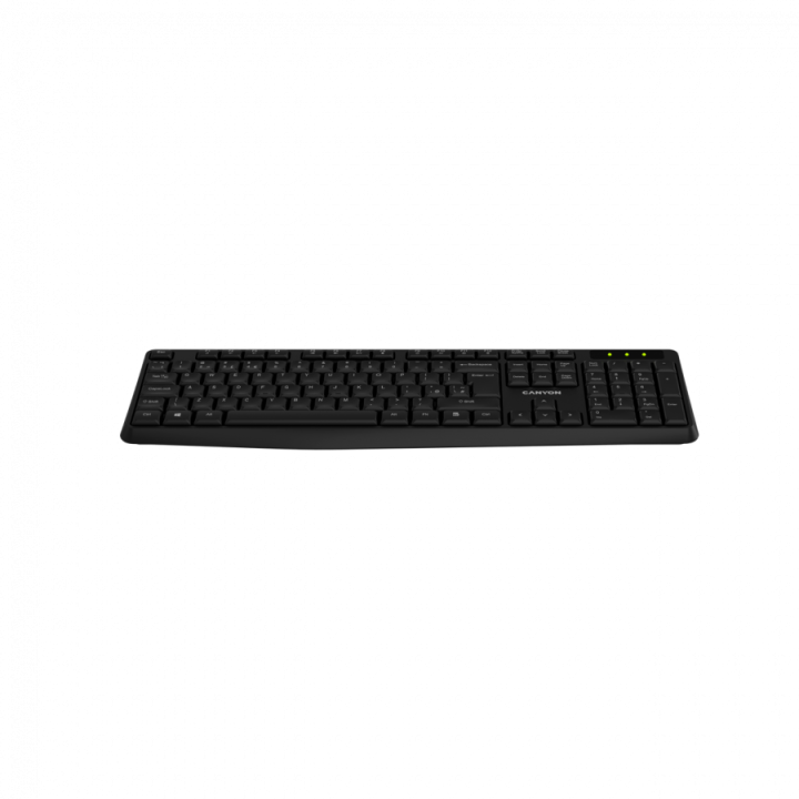 CANYON keyboard KB-W01 EN Wireless Black