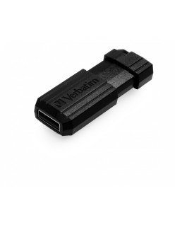 MEMORII USB Verbatim 2.0 PINSTRIPE 128GB BLACK, "49071" (timbru verde 0.03 lei)