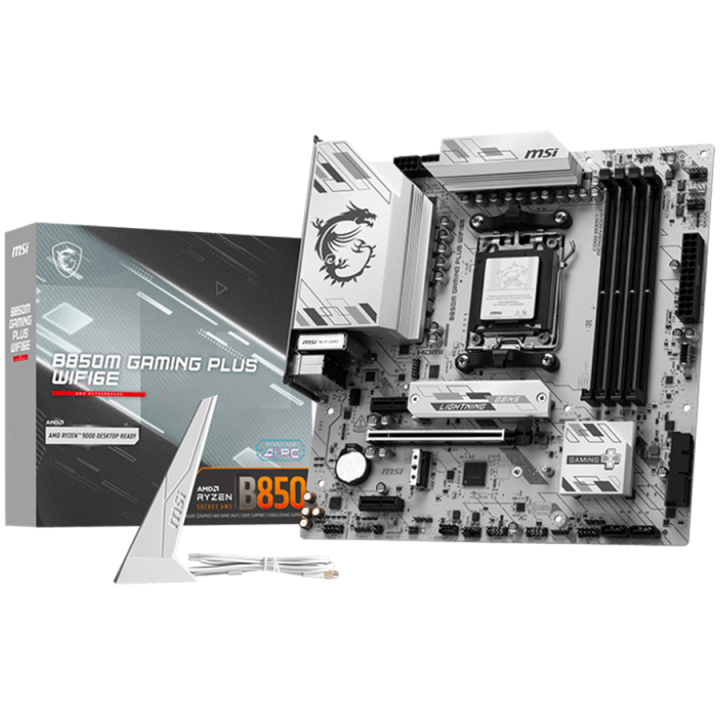MSI Main Board B850M GAMING PLUS WIFI (AM5, 4x DDR5, 1xHDMI, 1xDP, 2x PCI-E x16, 1x PCI-E x1, 2x M.2, RAID, 5G LAN, Wi-Fi 7, 4x 