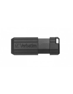 MEMORII USB Verbatim 2.0 PINSTRIPE 128GB BLACK, "49071" (timbru verde 0.03 lei)