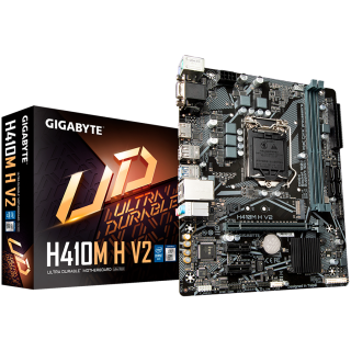 GIGABYTE Mainboard Desktop H410 (S1200, 2xDDR4, HDMI, VGA, 1xPCIex16, 2xPCIex1, ALC887, 8118 Gaming GbE LAN, 4xSATA III, 1xM.2, 