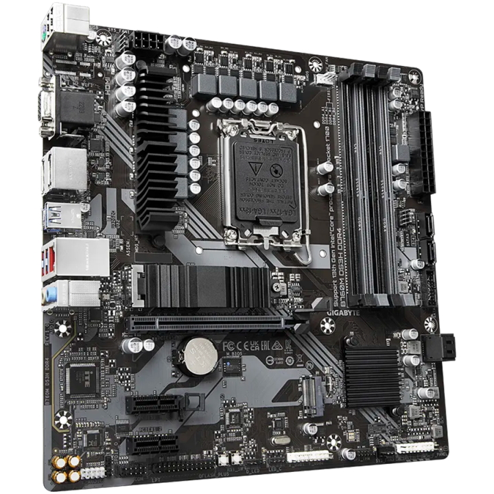 GIGABYTE Mainboard Desktop B760M DS3H DDR4 (LGA1700, 4x DDR4, 1xD-Sub, 1xHDMI, 2xDP, 2.5GLAN, 1x PCI Express x16 4.0, 2x PCI Exp