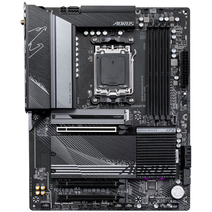 GIGABYTE MB B650 AORUS ELITE AX V2 (AM5, 4x DDR5, 1x PCI-E 4.0 x16x16, 2x PCI-E 3.0 x16x1, 3x M.2, 4x SATA, 1xHDMI, 1xDP, WiFI 6