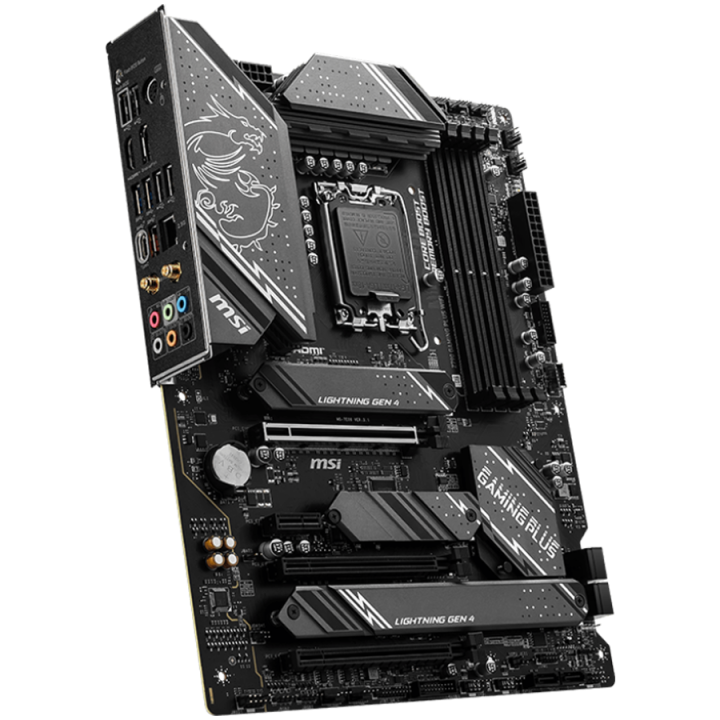 MSI Z790 GAMING PLUS WIFI , LGA 1700, 4xDDR5, Dual Channel DDR5 up to 7200+(OC)MHz, 3x PCIe x16 slot, 4x M.2 slots, 1x USB 3.2 G
