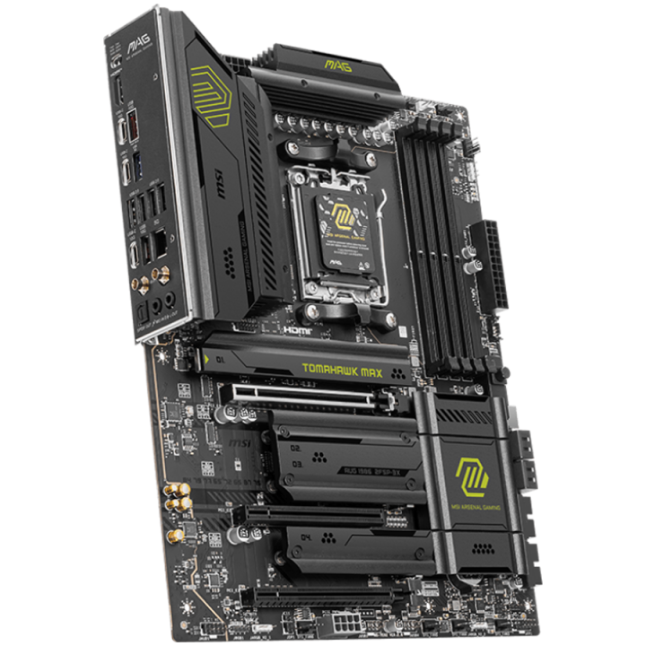 MSI MAG B850 TOMAHAWK MAX WIFI, ATX, Socket AM5, 4x DDR5 Dual Channel DDR5 up to 8400(OC)MHz, 3x PCIe 3.0 x16 slot, 4x M.2 slot,