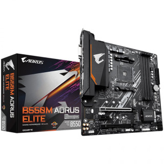 Gigabyte B550M AORUS ELITE , B550, 4xDDR4, HDMI/DVI, 2xPCIe x16, 1xPCIe x1, 2xM.2, 4xSATA, mATX