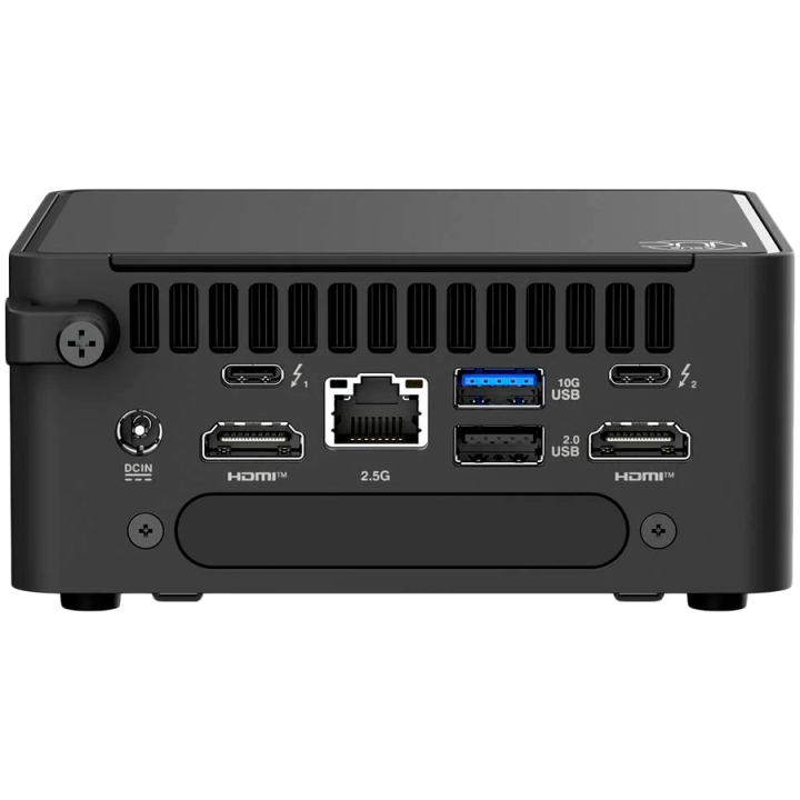 ASUS NUC 15 PRO/RNUC15CRHV700002/Ultra 7 265H vPro 28W/Intel Arc graphics/no RAM/no Storage/Intel Wi-Fi 7 BE201/USB Total - 7/4 
