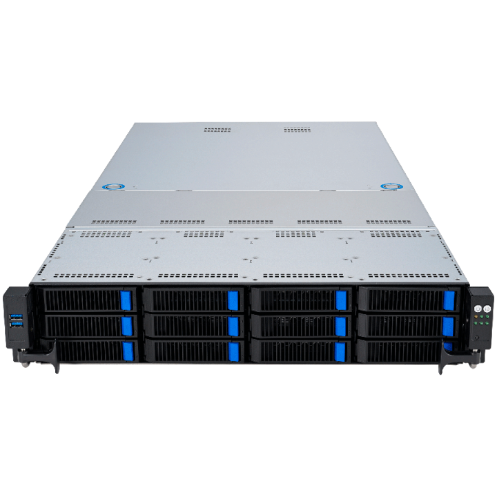 Asus RS521A-E12-RS12U AMD EPYC 9005 single-processor 2U server supports up to 24 DIMM, 12 NVMe, 5xPCIe 5.0 slots, 2xM.2, OCP 3.0