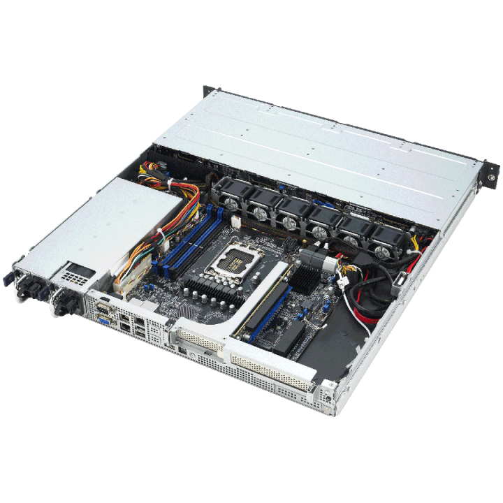 ASUS RS300-E12-RS4/450W 1U server barebone, UP, 4x3.5” Hot-Swap HDD Bays, 4 DIMM slots, 2 x 1Gb I210AT, 1 x Mgmt LAN, 1+1 Redund