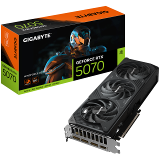 GIGABYTE Video Card NVIDIA GeForce RTX 5070 WINDFORCE OC SFF 12G (12GB GDDR7/192bit, PCI-E 5.0, Recommended PSU 750W, 16Pin Powe