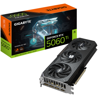 GIGABYTE Video Card NVIDIA GeForce RTX 5060 Ti GAMING OC 16G (16GB GDDR7/128bit, PCI-E 5.0, 1x 8Pin Power connector, Recommended