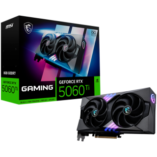 MSI Video Card Nvidia GeForce RTX 5060 Ti 8G GAMING OC, 8GB GDDR7, 128bit, Effective Memory Clock: 28000MHz, Boost: 2647 MHz, 46