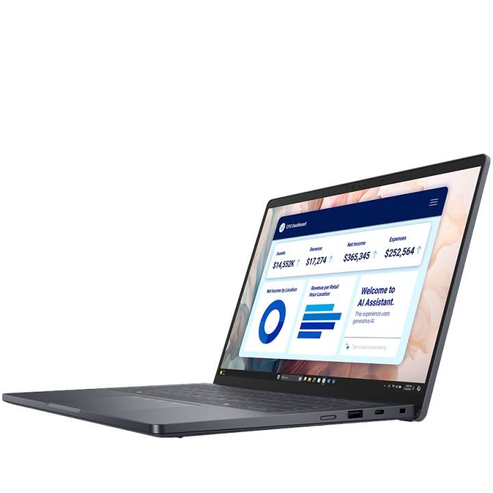 Dell Pro 14 Plus,14"FHD+(1920x1200)300nits 45% NTSC,Intel Core Ultra 7 255U(12 TOPS NPU 12cores/5.2GHz),32GB(1x32)5600MT/s,1TB S