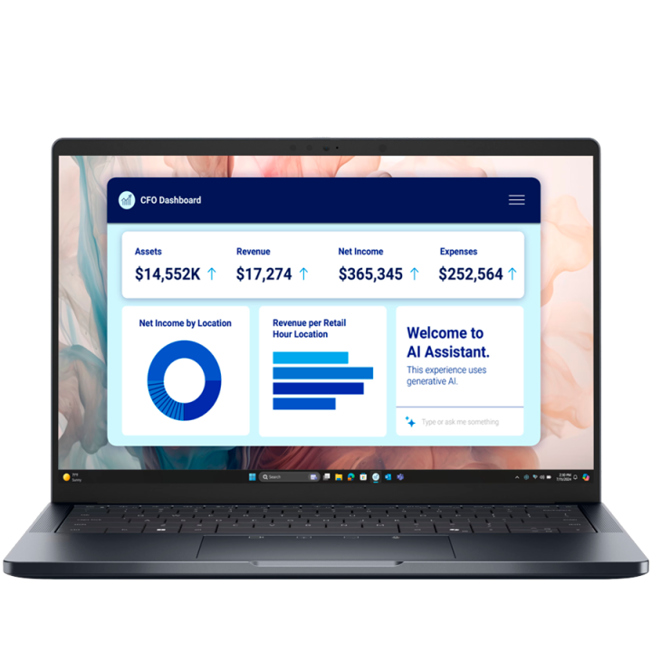 Dell Pro 14 Premium,14.0"FHD+ 300nits 45% NTSC,Intel Core Ultra 5 236V(40 TOPS NPU 8 cores/4.7GHz)vPro,16GB 8533MT/s(onbrd),512G