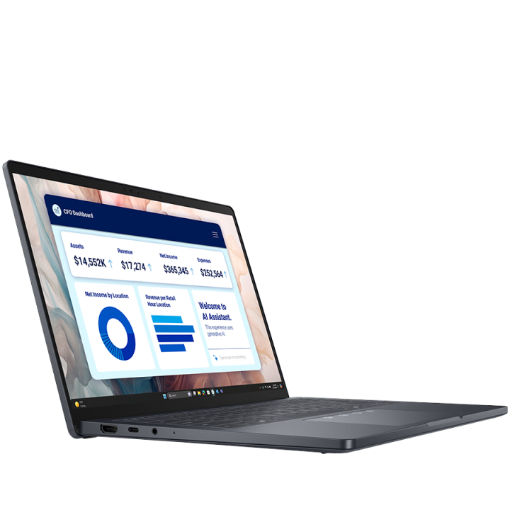 Dell Pro 14 Plus,14"FHD+(1920x1200)300nits 45% NTSC,Intel Core Ultra 7 255U(12 TOPS NPU 12cores/5.2GHz),32GB(1x32)5600MT/s,1TB T