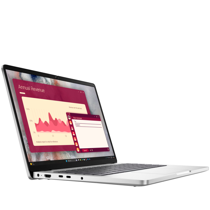 Dell Pro 14,14"FHD+(1920x1200)300nits 45% NTSC,Intel Core Ultra 7 255U(12 TOPS NPU 12cores/5.2GHz),16GB(1x16)5600MT/s,512GB SSD,