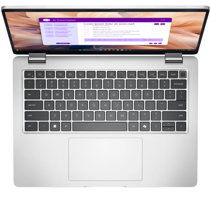 Dell Pro 14 Plus,14"FHD+(1920x1200)300nits 45% NTSC,Intel Core Ultra 7 255U(12 TOPS NPU 12cores/5.2GHz),16GB(1x16)5600MT/s,512GB