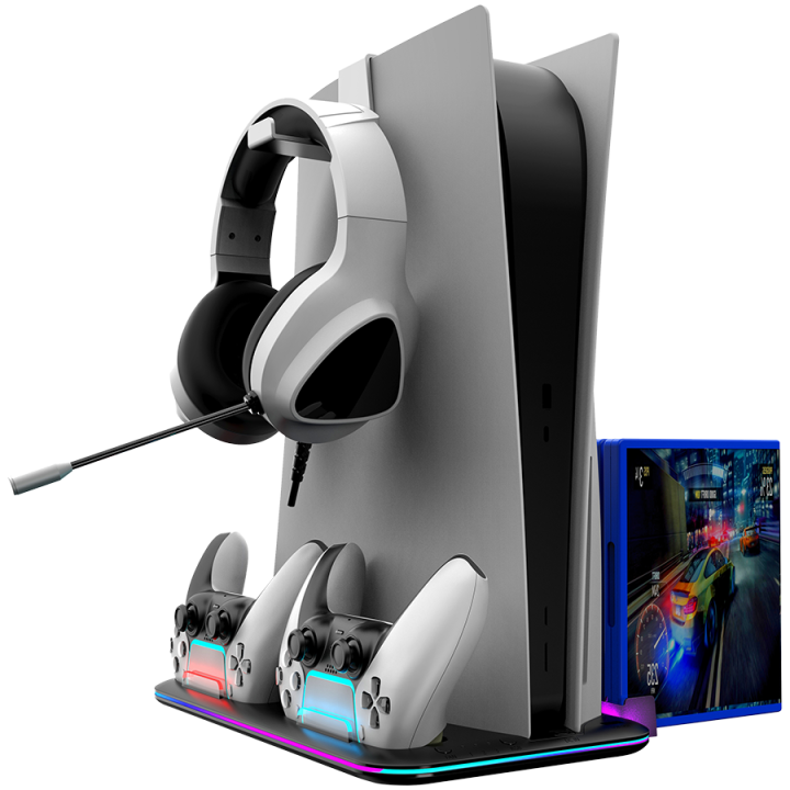 CANYON cooling stand CS-51 RGB PS5 Slim/DE Charge Black