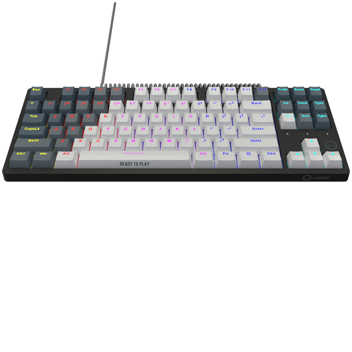 LORGAR Azar 514TKL, Wired RGB mechanical gaming keyboard, white, EN layout