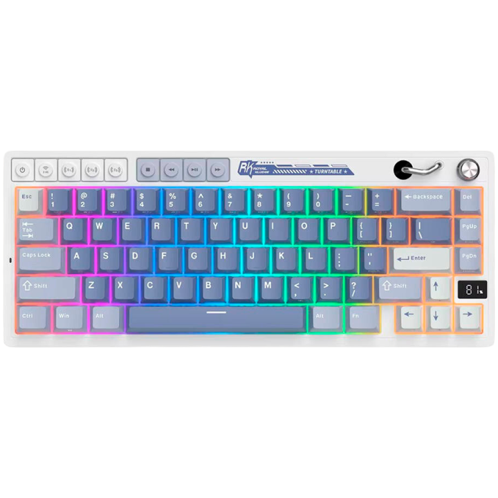ROYAL KLUDGE RK M65 Ocean Blue Gaming Keyboard Beige switch
