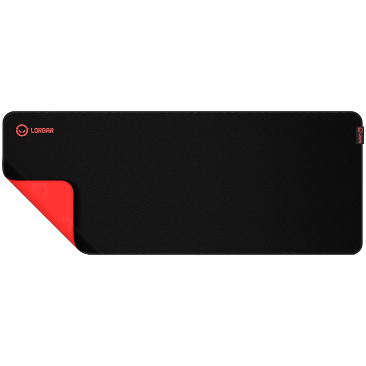 Lorgar Main 329, Gaming mouse pad, Precise control surface, Red anti-slip rubber base, size: 900mm x 360mm x 3mm, weight 0.635kg