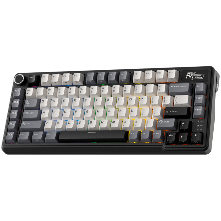 ROYAL KLUDGE RK L75 Knight Black Gaming Keyboard Beige switch