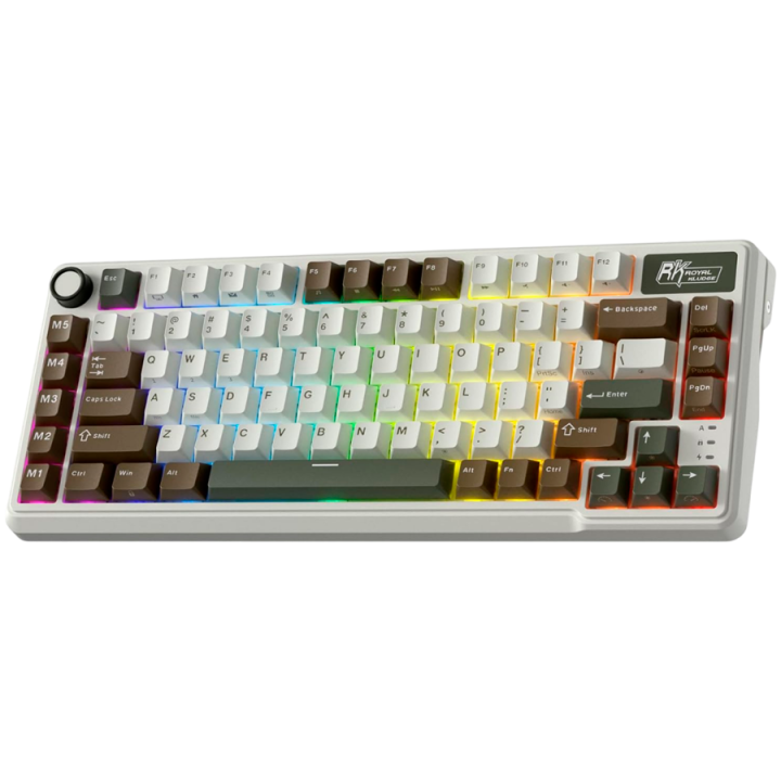 ROYAL KLUDGE RK L75 Palm Green Gaming Keyboard Beige switch