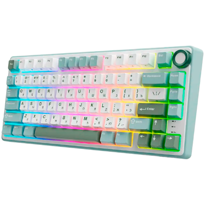 ROYAL KLUDGE R75 Sky Cyan Gaming Keyboard Brown switch