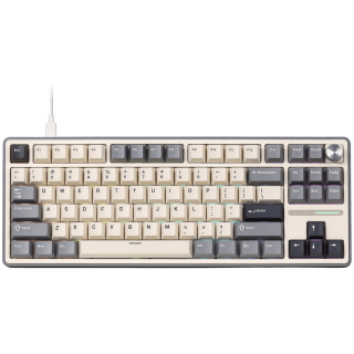ROYAL KLUDGE R87Pro Half Grey Gaming Keyboard Creamy switch