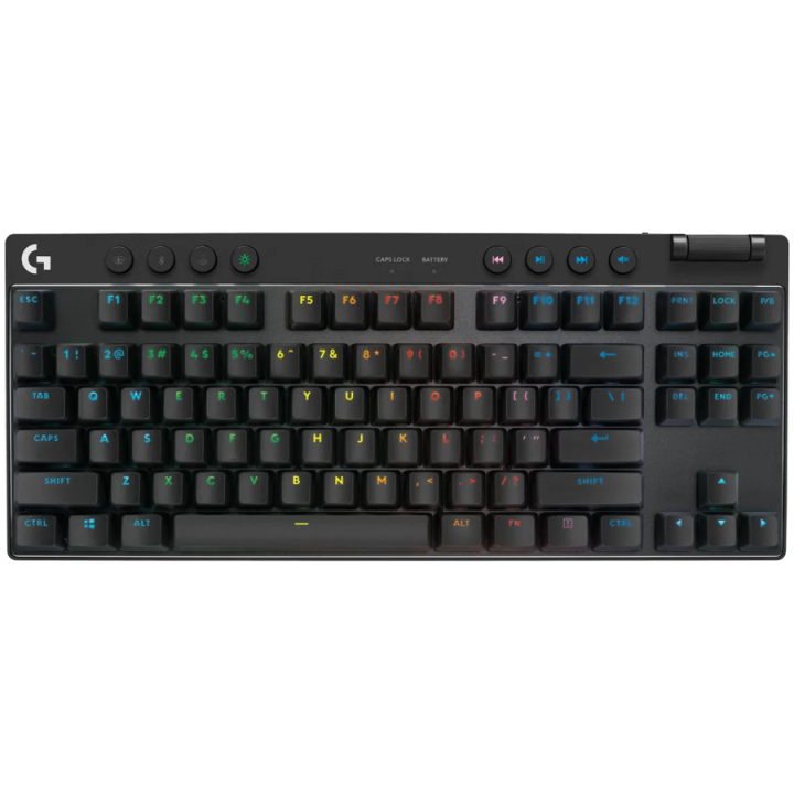 LOGITECH G PRO X TKL LIGHTSPEED Gaming Keyboard - BLACK - US INT'L - 2.4GHZ/BT - EMEA28i-935 - CLICKY