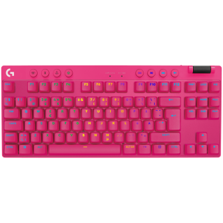 LOGITECH G PRO X TKL LIGHTSPEED Mechanical Gaming Keyboard - MAGENTA - US INT'l - TACTILE