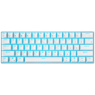 ROYAL KLUDGE RK61 White Gaming Keyboard Brown switch