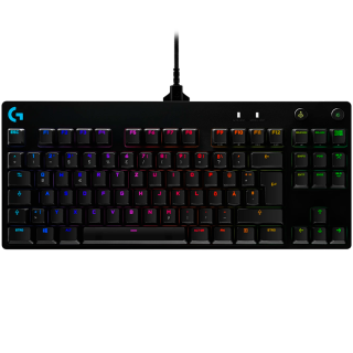 LOGITECH G PRO TKL Corded Mechanical Gaming Keyboard - BLACK - US INT'L - USB - CLICKY