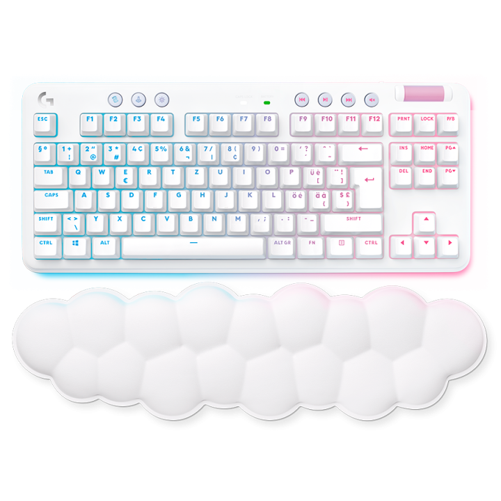 LOGITECH G715 TKL LIGHTSPEED RGB Wireless Gaming Keyboard - OFF WHITE - US INT'L - LINEAR