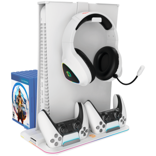 CANYON cooling stand CS-5 RGB PS5 Charge White