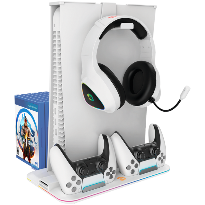 CANYON cooling stand CS-5 RGB PS5 Charge White