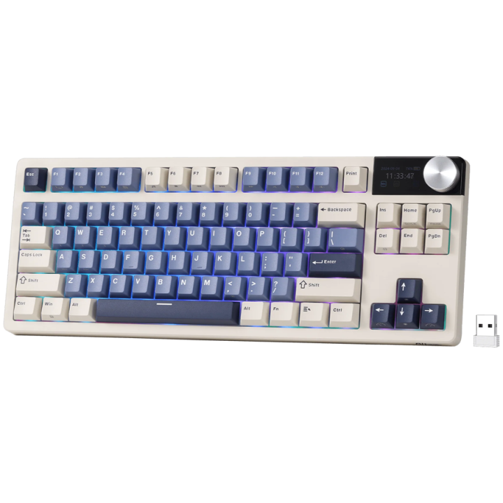 ROYAL KLUDGE RK S85 Horizon Blue Gaming Keyboard Cloud switch