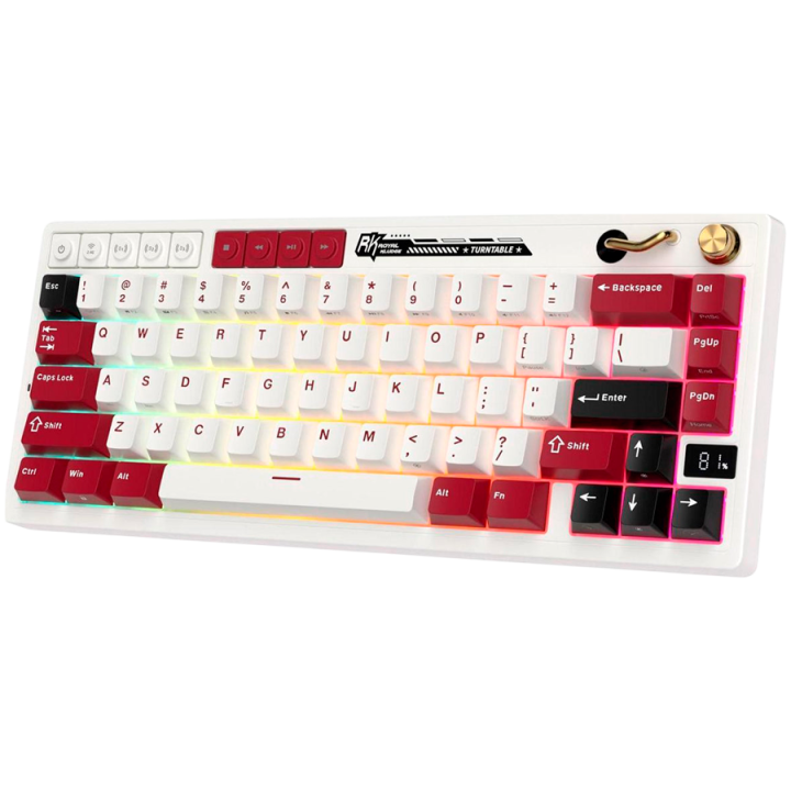 ROYAL KLUDGE RK M65 Famicom Gaming Keyboard Cream switch