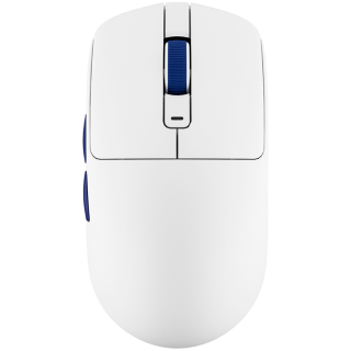 ROYAL KLUDGE M30 White Blue Gaming Mouse PAW 33111K