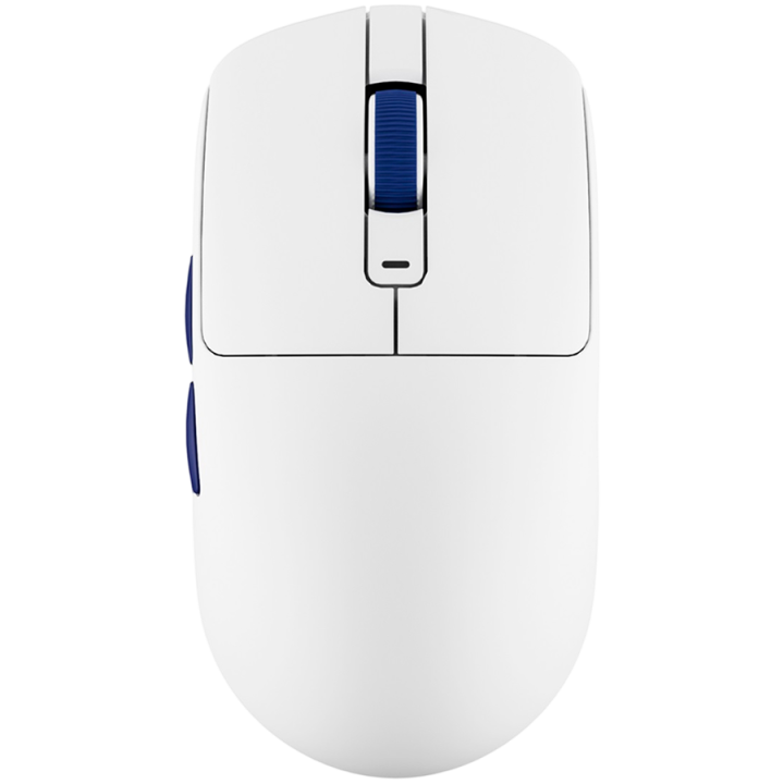 ROYAL KLUDGE M30 White Blue Gaming Mouse PAW 33111K