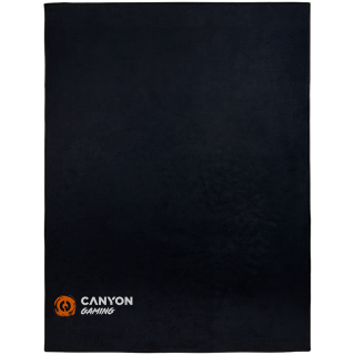 CANYON FM-01, floor mat for gaming chair Size: 100x130cm lower side:antislip basedurable polyester fabricColor: Black with canyo