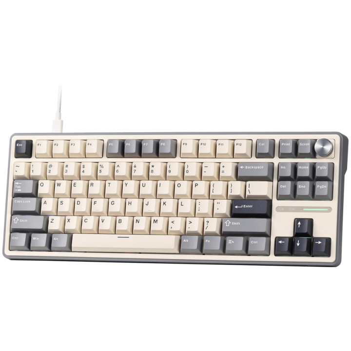 ROYAL KLUDGE R87Pro Half Grey Gaming Keyboard Brown switch