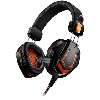 CANYON Fobos GH-3A, Gaming headset 3.5mm jack with microphone and volume control, with 2in1 3.5mm adapter, cable 2M, Black, 0.36