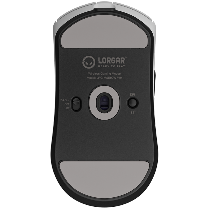 LORGAR MSE90W, Magnesium Alloy Wireless Gaming Mouse Elite, White