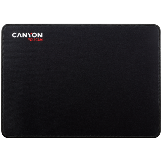 CANYON MP-4, Mouse pad,350X250X3MM,Multipandex,fully black with our logo (non gaming),blister cardboard