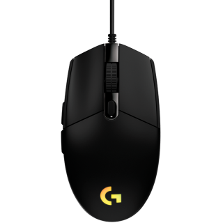 LOGITECH G102 LIGHTSYNC Corded Gaming Mouse - BLACK - USB - EER