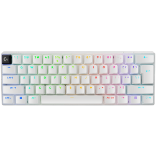 LOGITECH G PRO X 60 LIGHTSPEED Wireless Gaming Keyboard (Tactile) - WHITE - US INT'L - 2.4GHZ/BT - EMEA28-935 - TACTILE SWITCH