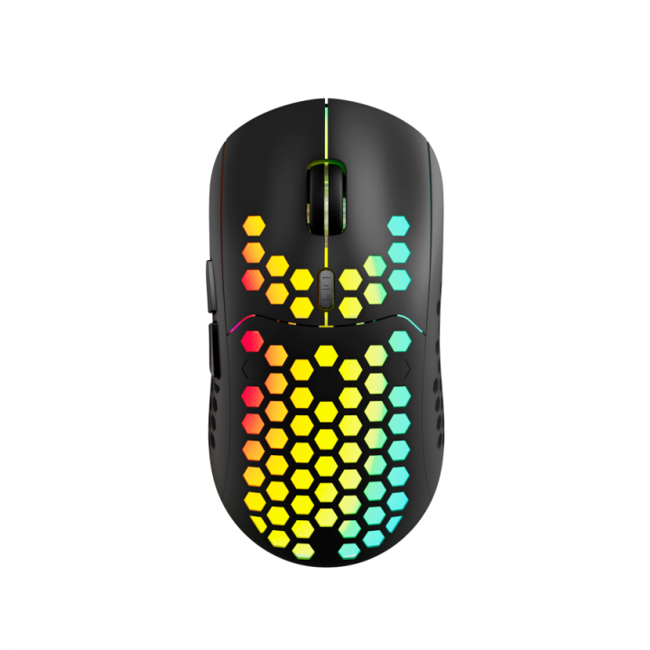 Canyon 7keys Gaming 2.4G wireless mouse, KA8 sensor, DPI up to 1600, rubber coating on panel, Huano 1million switch, 45cm PVC ca