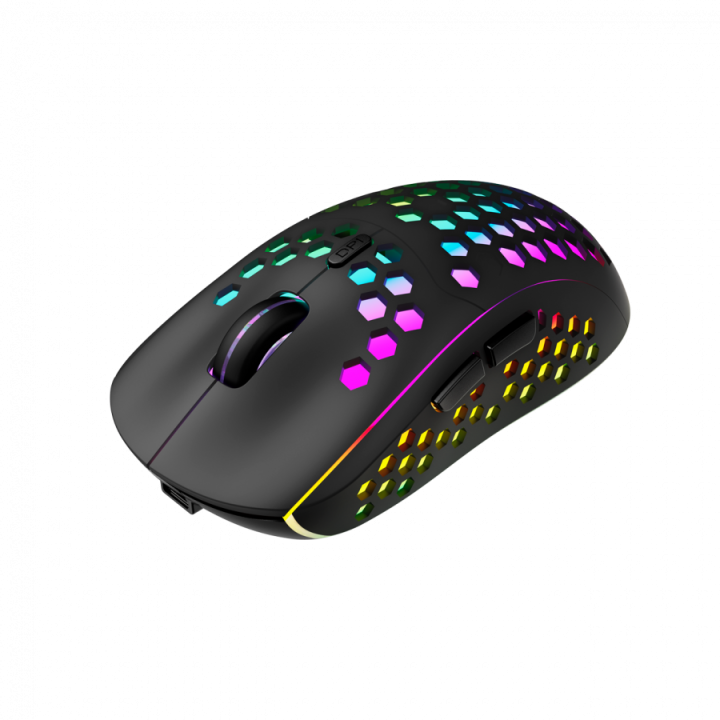 Canyon 7keys Gaming 2.4G wireless mouse, KA8 sensor, DPI up to 1600, rubber coating on panel, Huano 1million switch, 45cm PVC ca