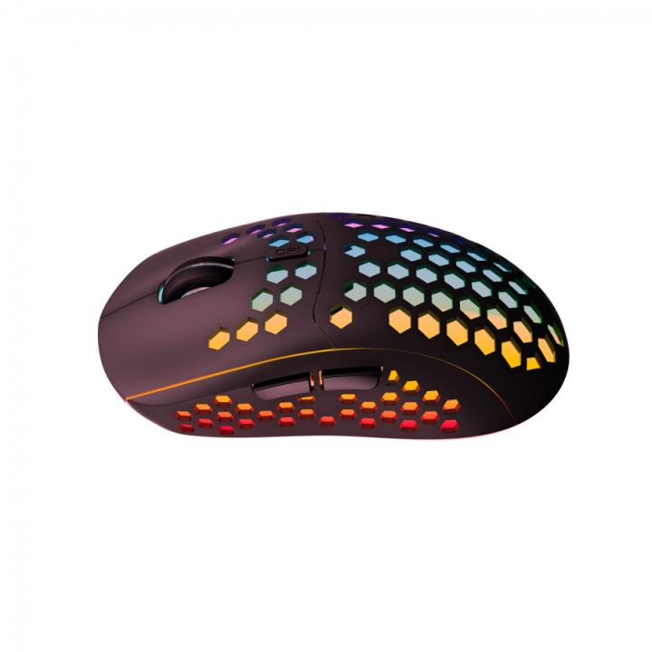 Canyon 7keys Gaming 2.4G wireless mouse, KA8 sensor, DPI up to 1600, rubber coating on panel, Huano 1million switch, 45cm PVC ca
